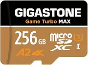 [5-Yrs Free Data Recovery] GIGASTONE 256GB Micro SD Card, 4K Game Turbo MAX, MicroSDXC Memory Card for Nintendo-Switch, GoPro, Action Camera, DJI, UHD Video, R/W up to 160/130MB/s, UHS-I U3 A2 4K C10