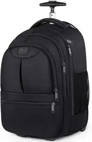 MATEIN Rolling Travel Backpack, Sturdy 17 inch Laptop Backpack with Wheels fo...