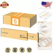 Expandable Bamboo Drawer Dividers - Adjustable 6-Pack for Tidy Organization