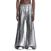 [RICK OWENS] Hollywood Wide Bela Pants Silver