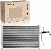A-Premium Air Conditioning A/C Condenser Compatible with Ford Escort 1982-1990, EXP 1982-1988, Tempo 1984-1991 & Mercury LN7 1982-1983, Lynx 1982-1987, Topaz 1984-1991