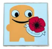 Memorial Day Canadian Poppy Lest we forget militray @ Amazon employee Peccy pin