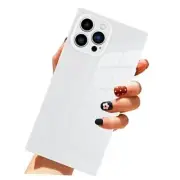 Case for iPhone 14 Pro Max Soft TPU Bumper Anti-Drop Anti-Scratch Shock White