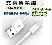 在飛比找松果購物優惠-快充線 手機充電線 ios快充線 PD快充 安卓 type-