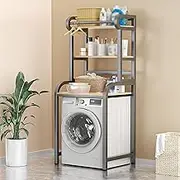 3 Tier Laundry Room Storage Shelf for Washing Machine Over Washer Dryer Rack with Toilet Storage
