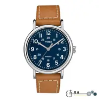 在飛比找蝦皮購物優惠-【TIMEX】天美時 經典復刻腕錶 – 深藍面棕褐色皮帶｜T