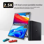 2.5K Dual Screen Folding Monitor 15.6" Dual Portable Display Laptop Monitor