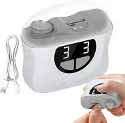 Automatic Nail Clippers for Adults,Automatic Fingernail Cutter | 3 Gears Nail Clipper with LED Light, 3-Speed Settings & Scrap Storage for Home Salon