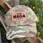 Custom Trump MAGA USA American Patriot Camo Hat Condor Tactical Cap Hat