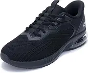 [Autper] Mens Tennis Shoes Slip On Running Shoes Air Sneakers for Men Gym Comfortable Breathable Non Slip Athletic Workout Cross Training Shoe US Size 7-13