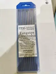 10x 2.40 x 175mm Ten High Tungsten Electrodes WT20 WL15 WL20 WC20 WP Mixed