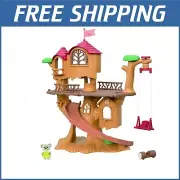 Collectible Adventure Treehouse Set - 4 Rooms, Swing & Slide for Playful Kids