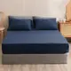 台灣製 素色超細纖 雙人床包枕套組 三件組/5×6.2尺 (多色任選) (3.1折)