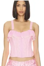 We are HAH/Revolve Seams Like A Princess Corset in Rose Quartz Size S/M/L Y1