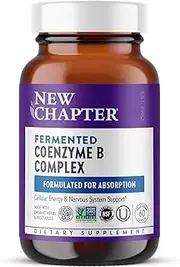 New Chapter Vitamin B Complex - Coenzyme B Food Complex with Vitamin B12 + Vitamin B6 + Biotin + Organic Non-GMO Ingredients - 60 ct