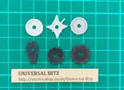Warhammer Citadel Fighter Shields x 6 M Hole Plastic 1992 RARE OOP E1 A