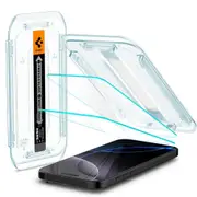 SPIGEN iPhone 16 Pro Screen Protector, 6.3 2024 Genuine EZ Fit Tempered Glass 2PCS for Apple