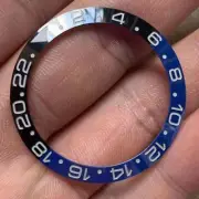 Black Blue Ceramic Bezel Insert Fits Rolex GMT Master II 40 mm 116710 126710