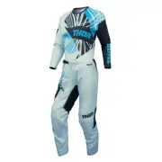 Thor 2024 Womens Sector Split Motocross Offroad Jersey Pant Combo Blue/Black