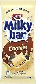 Nestle Milkybar Milk & Cookies 180g Block