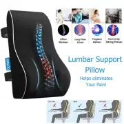 Memory Foam Lumbar Support Pillow for Office Chair, Car, Gaming Back Pain Relief