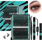 Lash Clusters Kit 320Pcs 60D 80D DIY Individual Lashes Extension Kit Lash Bond a