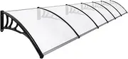 Elora Window Door Awning Outdoor Canopy Shelter Shield Rain Cover Patio1mX1.2-6m 100x600cm
