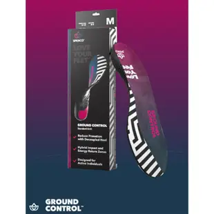 【Spenco 美國】Spenco一般足弓減壓鞋墊 GROUND CONTROL MEDIUM 運動鞋墊 SP21779