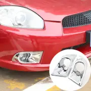 ABS Silver Front Fog Light Lamp Frame Trim Cap For Mitsubishi Ecolis 2006-2011