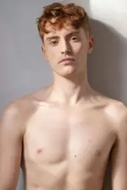 [O373] Handsome Man Cute Male Model Showing Off Body Physique Art Photography