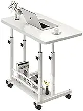 Foret Mobile Laptop Bed Bedside Study Desk Shelf Stand Adjustable Table 2 Colors White