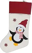 LABRIMP Unique Christmas Stocking Decorations Xmas Sock Penguin Colorfast for Tree Bag for Families Parties