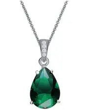 Genevive Silver Plated Necklace