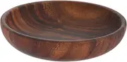 Ipetboom Wooden Fruit Bowl Decorative Serving Bowl for Salad Snacks Desserts Rustic Kitchen Elegant Design for Home Use and Entertaining