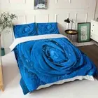 A Beautiful Blue Enchantress 3D Quilt Duvet Doona Cover Set Pillow case Print