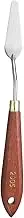 uxcell Palette Knife Painting Tool 2.2" x 0.71" Stainless Steel Teardrop Blade 7.87" Length Spatula Painting Pallet Knives with Hole Beech Wood Handle for Oil Acrylic Canvas, Red/Silver
