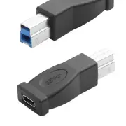 USB Type C 3.1 Female to 3.0 B Male Data Adapter Connector 5Gbps Printer Scanner