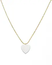 Argento Vivo 14K Plated Heart Necklace