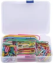 Review 250pcs Box Mix Color Paper Clips Large Metal Clip Ideal Student Stationery and Office Accessories with VAR. Size and Rich Color