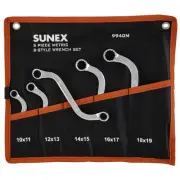 Sunex 9940M Sunex S-STYLE DOUBLE BOX END METRIC WRENCH SET, 5 PC.