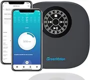 Smart Sprinkler Controller Pro，12-Zone/Station Irrigation System(with Water Pump and Rain Sensor Connection Interface)，GreenVation 2.4G/5GHz WiFi Water Timer for Outdoor Garden/Yard/Lawns