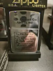 Rare Numbered 6/100 The Bradford Era Headliner Series Zippo
