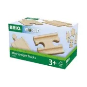 BRIO 33333 Mini Straight Tracks 4pc Brand New