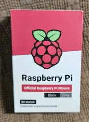 Official Raspberry Pi Mouse New in Box Black/Gray Grey