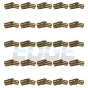 (25 PACK) 3/8 HOSE BARB X 1/4 MALE NPT Brass ELBOW 45° Pipe Fitting Gas Fuel WOG