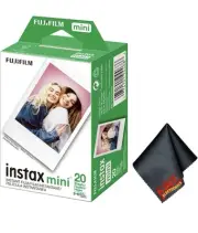 Fujifilm Instax Mini Instant Camera Film (20 Photo Exposure) Bundle With 6AVE