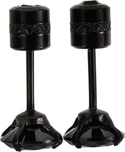 [VALICLUD] Chic Black Zircon Stud Earrings for Men Fashionable Decorative Ear Studs