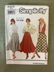 Simplicity 9926 ￼Misses Skirts Sewing Pattern Size 8-16 Uncut