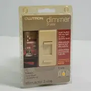 Lutron Slide Dimmer LG-603PH-VI 3-Way 120v 600w Ivory Light Switch Incandescent