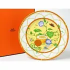 Hermes La Siesta Dessert Plate 8.75" porcelain 22.5 cm Dinnerware flower